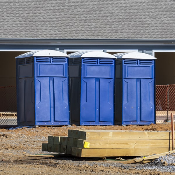 how do you ensure the portable toilets are secure and safe from vandalism during an event in Bellville OH